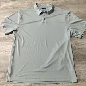 Silver mens XL PGA tour gold polo